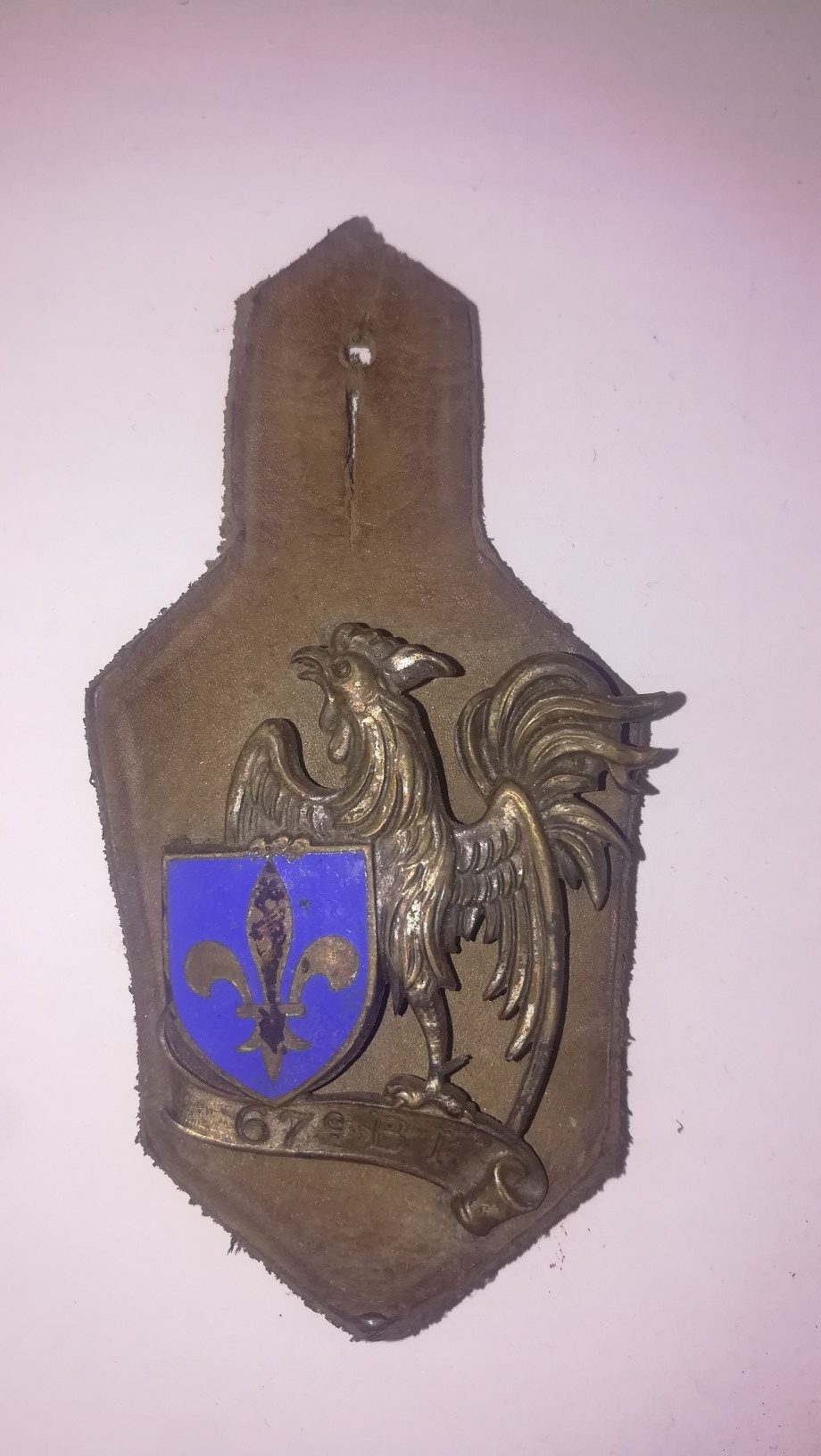 Insigne Original 67e Régiment D'Infanterie - Coq RI - Armée Française - Années 1950-60 - Bon état
