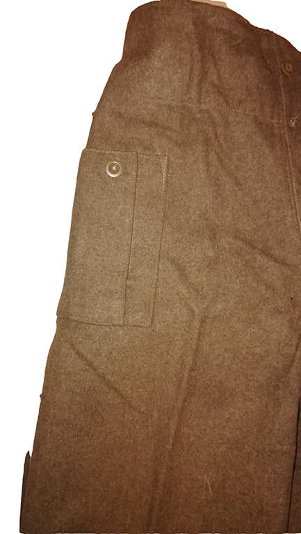 Pantalon Militaire Anglais WWII – Drap De Laine Kaki, Reproduction Belle Copie, Jamais Porté